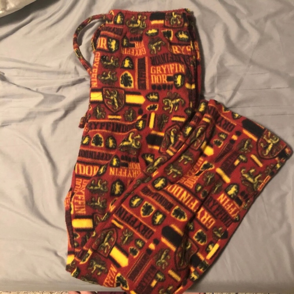 Harry Potter Gryffindor Fleece PJ Pants Medium